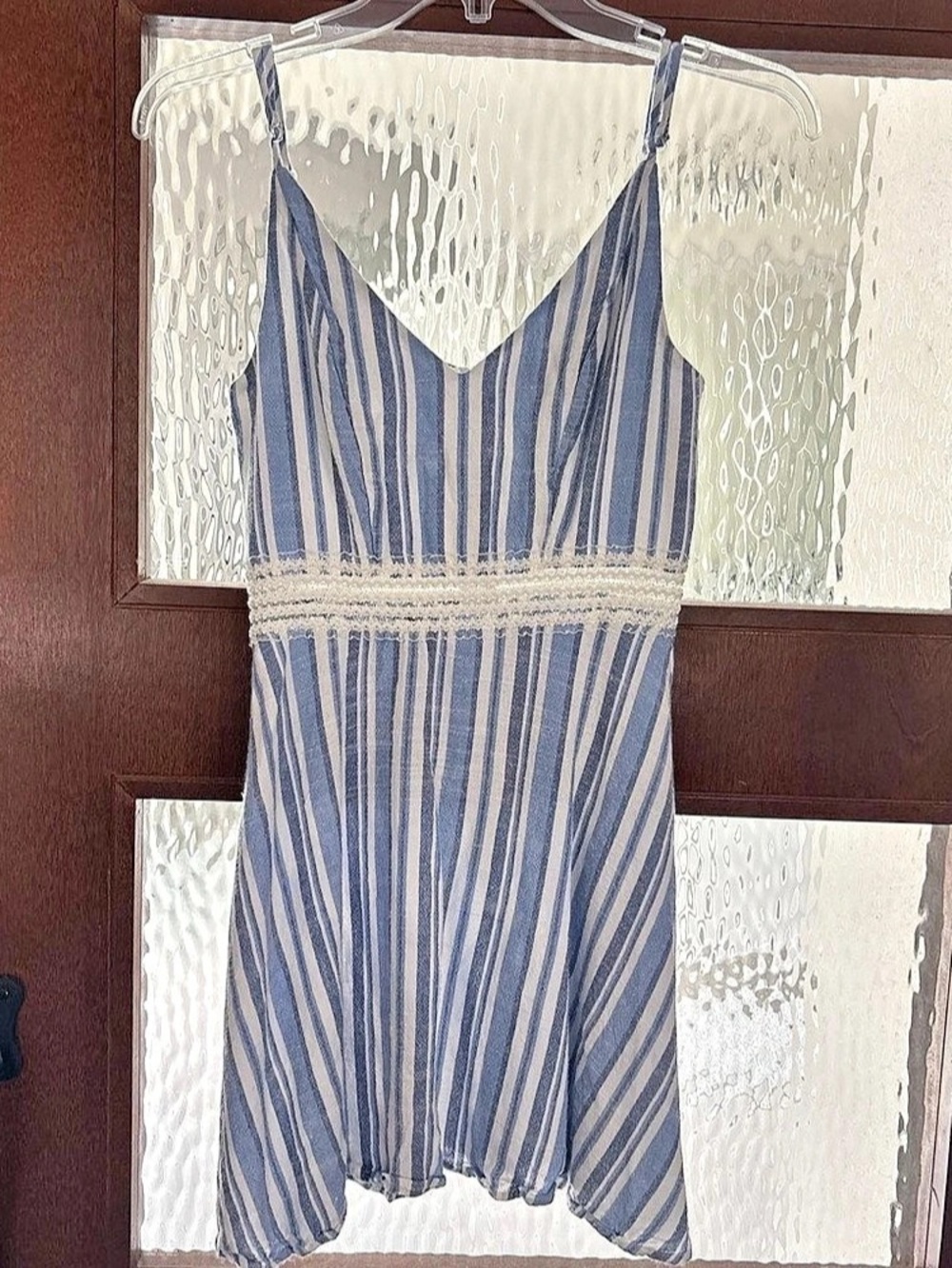 Xtrordinary Striped Mini Dress in Blue & White Size Small Like New